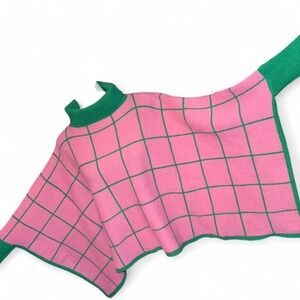 Lovely Pink/Green Poncho Sweater Ladies One Size by Do Everything in Love